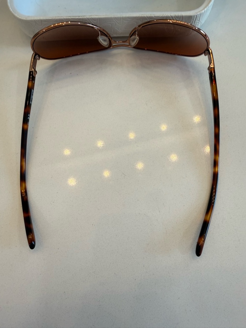 Oakley Feedback Aviator Tortoiseshell Sunglasses with Rose Gold trim NWOT - Picture 12 of 15